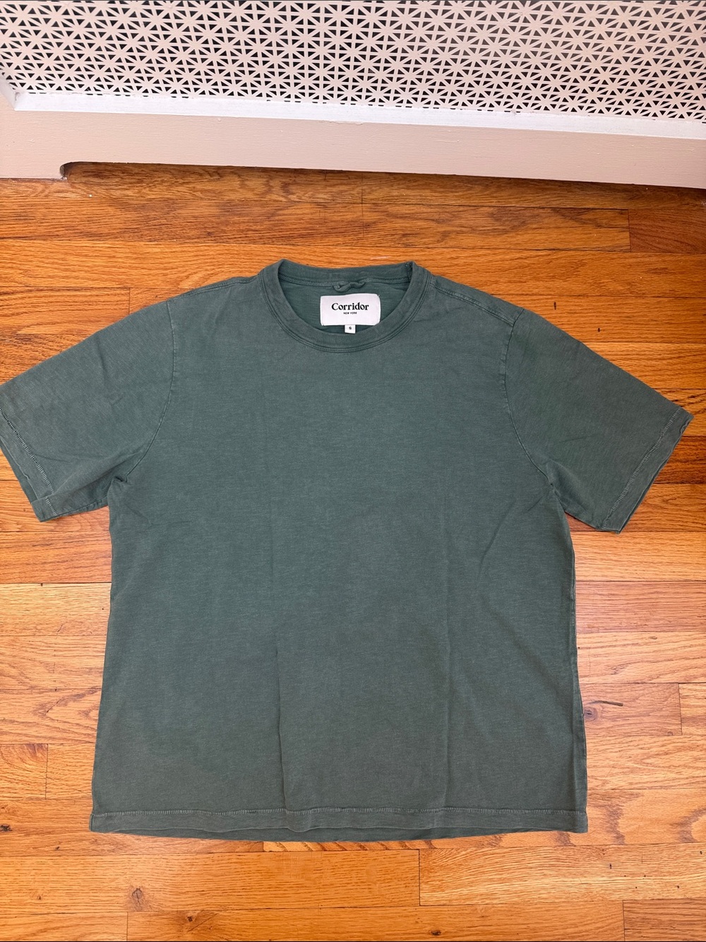 Corridor - Crew Tee in Olive Green